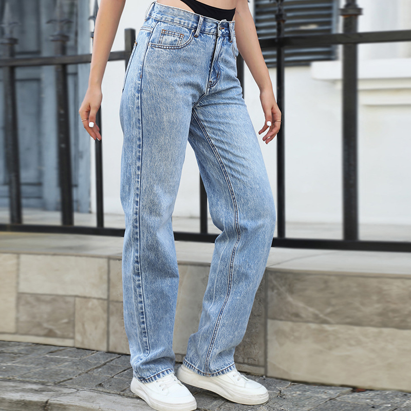 Falso duas peças costura jeans - Streetwear Brand Denim avaliação e preço